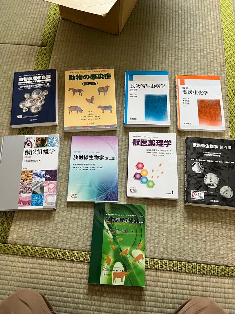 獣医参考書　生化　病理　感染症　解剖　薬理