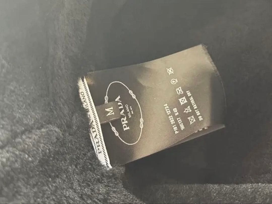 最終値下げ！PRADA プラダ ブラック バケットハット Mサイズ 美品