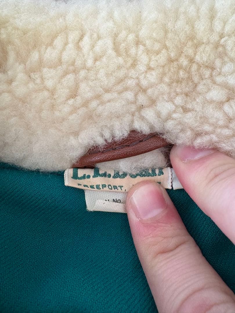 あ*ろ様 L.L.Bean エルエルビーン レザーフライトジャケット 80s U