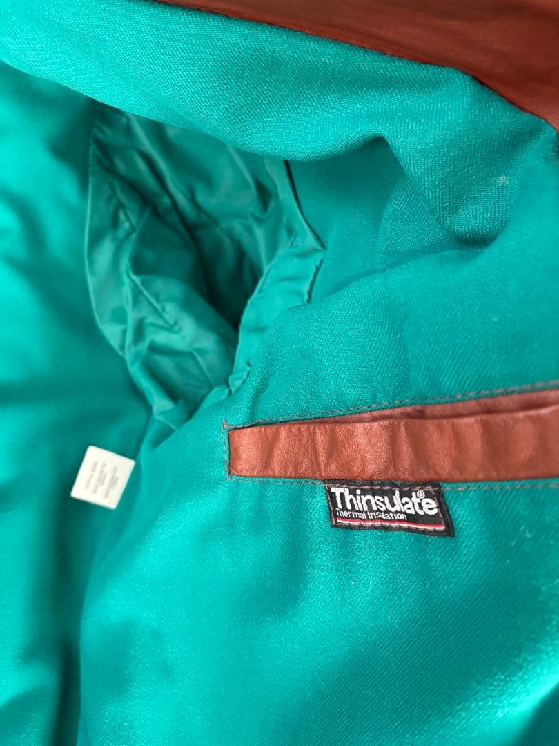 あ*ろ様 L.L.Bean エルエルビーン レザーフライトジャケット 80s U