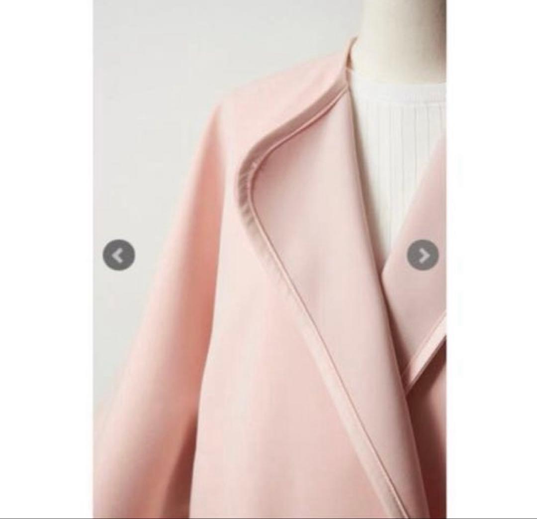 さとぱん！美品！yori ピンクスプリングカラーコート スプリングコート