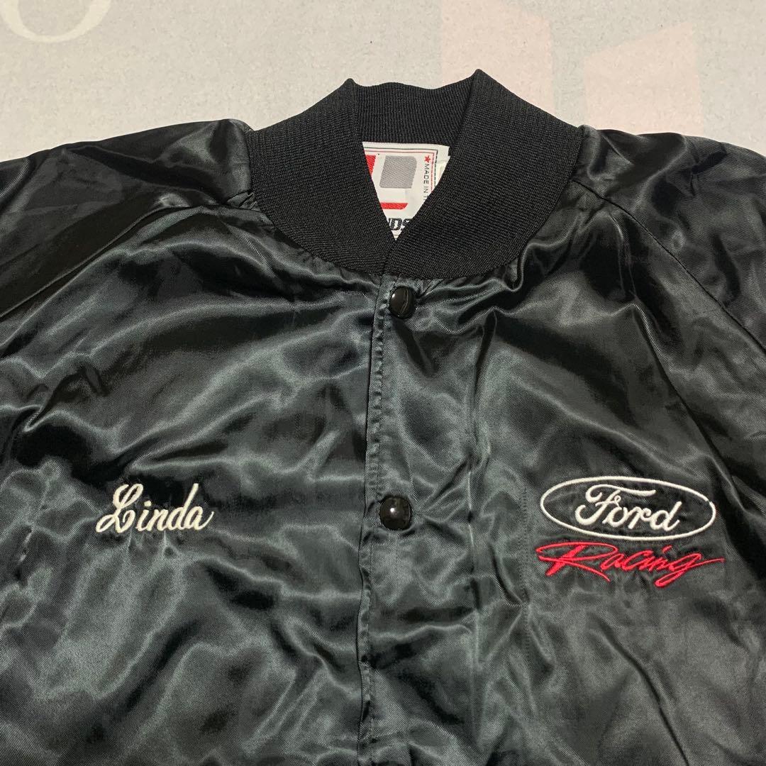 希少サイズ美品 90s Ford フォード Racing レーシング スタジャン