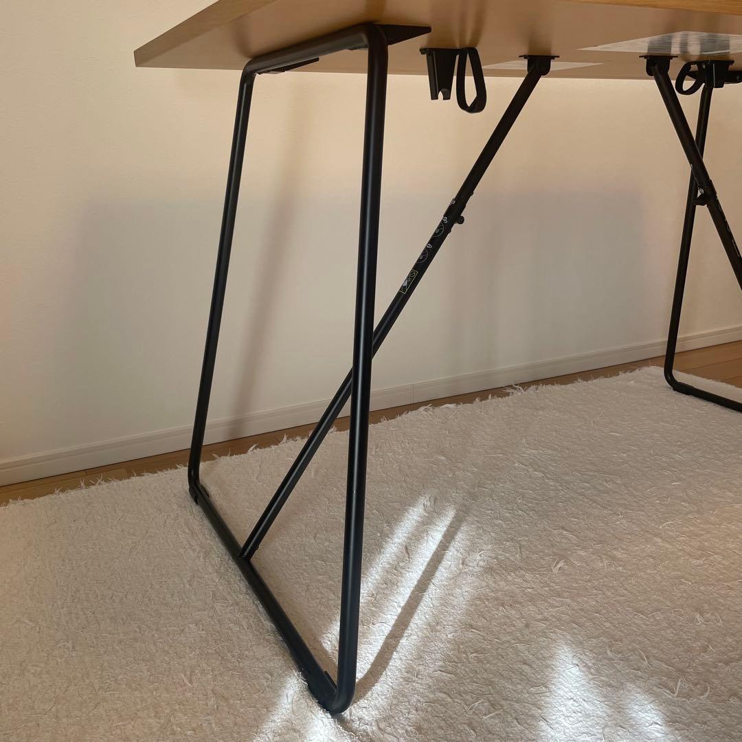 【無印良品】取説付き！状態良好　木製折りたたみテーブル W120cm