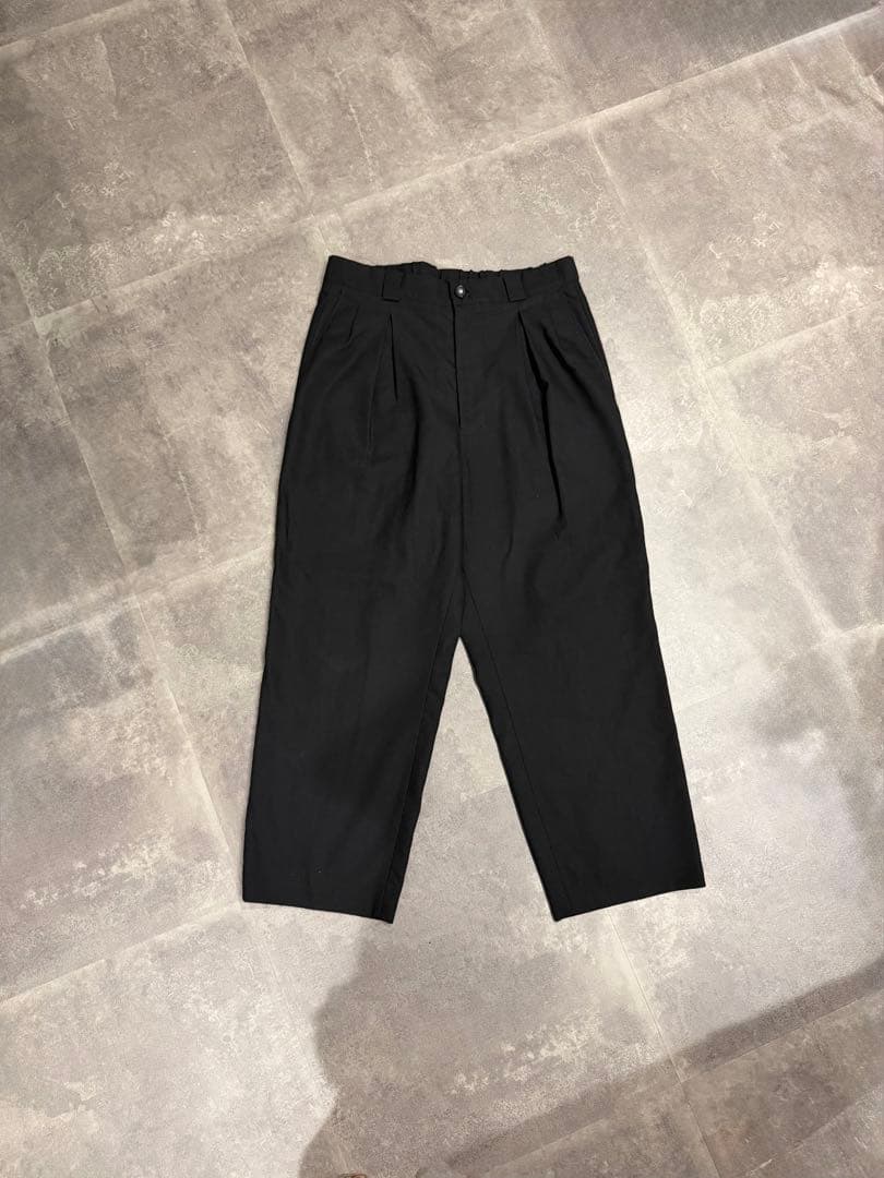 Sasquatchfabrix black Kung-Fuテーパード パンツ