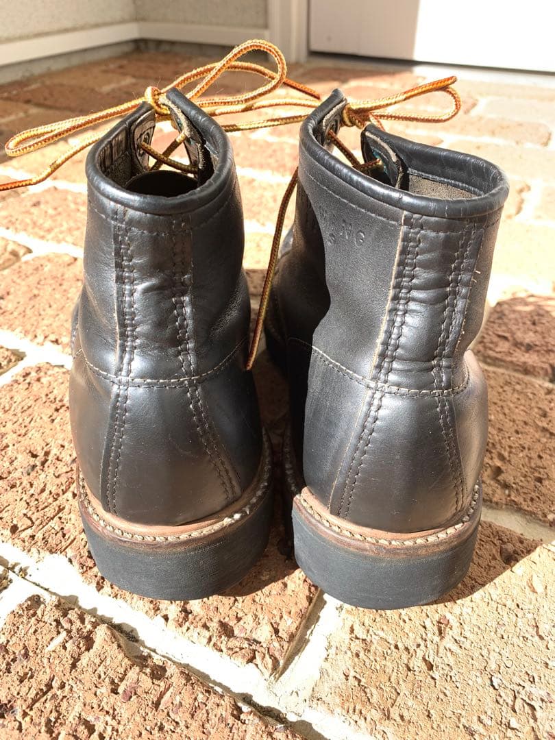 ヴィンテージRED WING /アイリッシュ… /黒/ビブラムソール/ 61/2