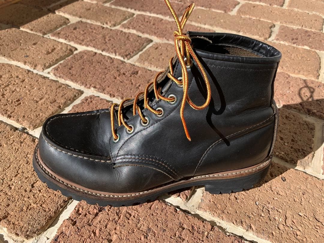 ヴィンテージRED WING /アイリッシュ… /黒/ビブラムソール/ 61/2