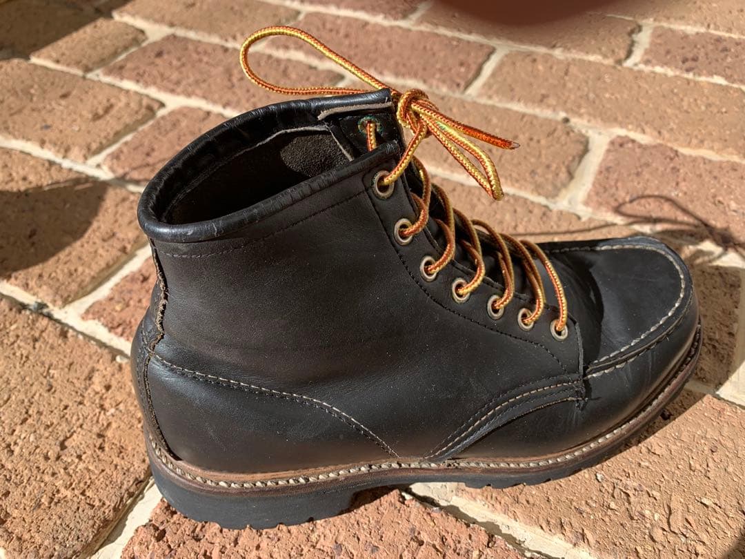 ヴィンテージRED WING /アイリッシュ… /黒/ビブラムソール/ 61/2