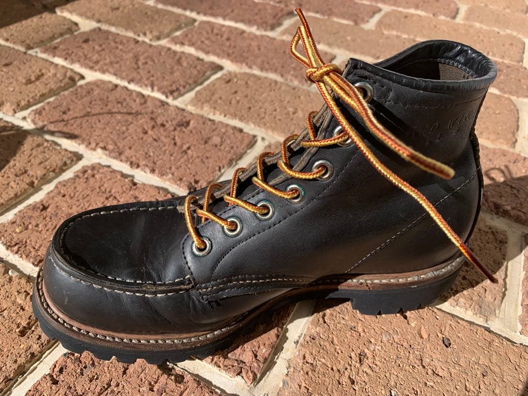 ヴィンテージRED WING /アイリッシュ… /黒/ビブラムソール/ 61/2