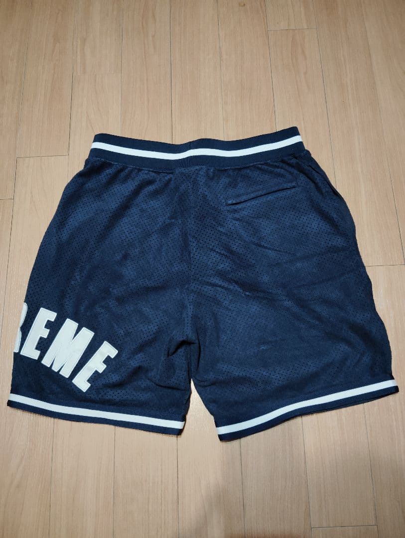 パンツ Supreme Ultrasuede Mesh Short \"Navy\"