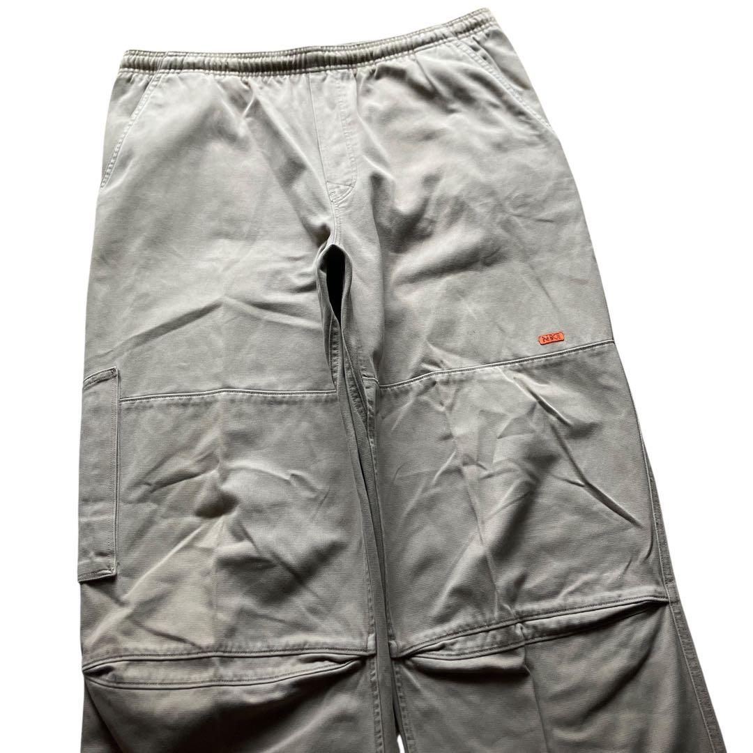 極太 NIKE XLサイズ ダブルニー バギーカーゴパンツ Y2K HIPHOP
