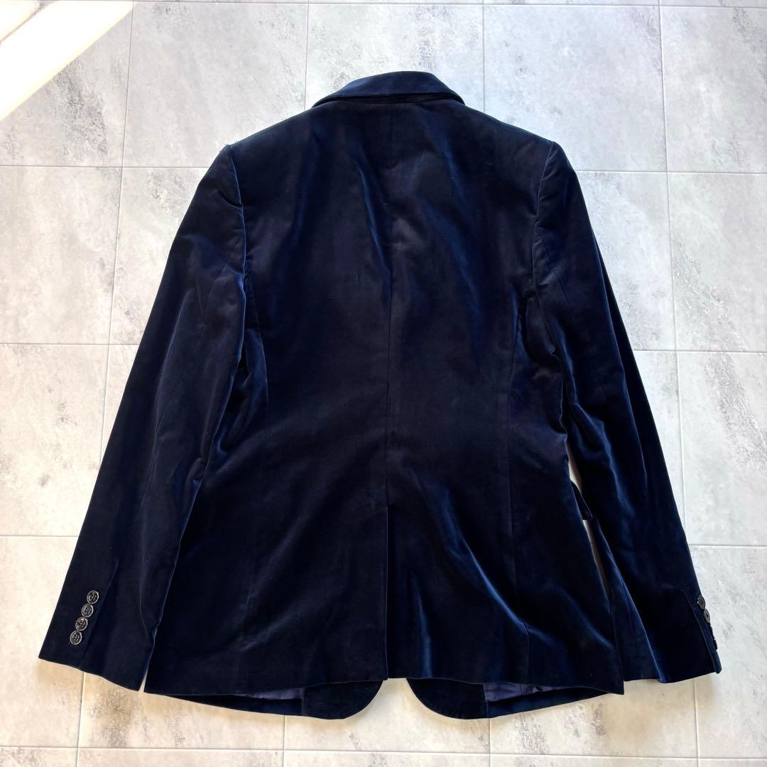 【極美品】ポロラルフローレン イタリア製 ベルベット テーラードジャケット 8