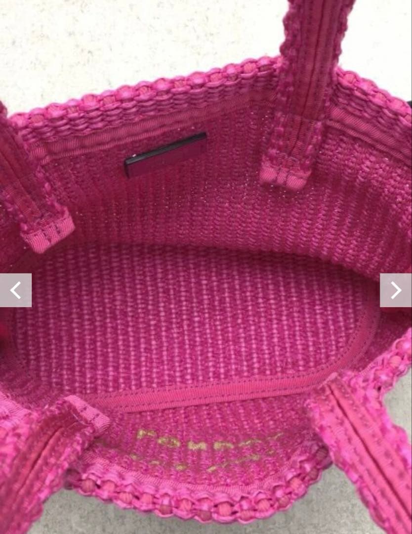 JIMMY CHOO ピンク かごバッグ