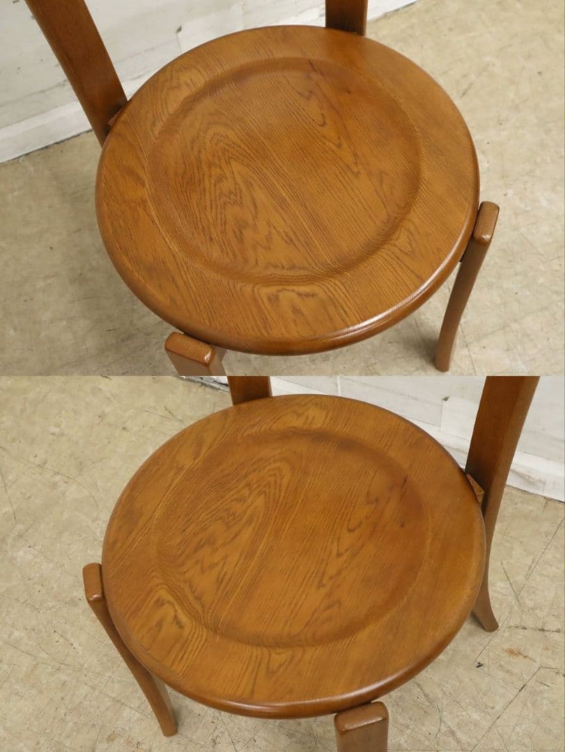 あ　プロフ必読！【浜本工芸】ナラ材オーク材無垢・チェア◆DC-6020