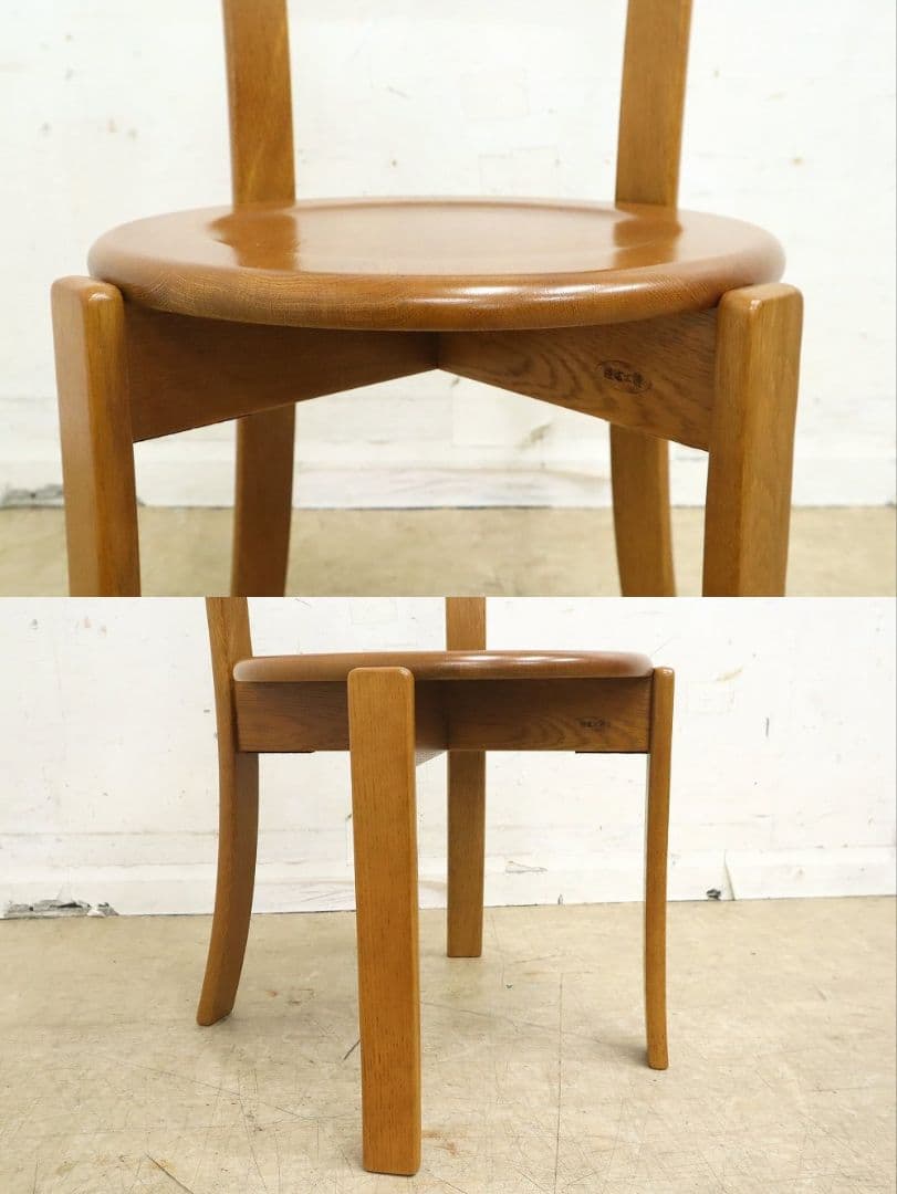 あ　プロフ必読！【浜本工芸】ナラ材オーク材無垢・チェア◆DC-6020