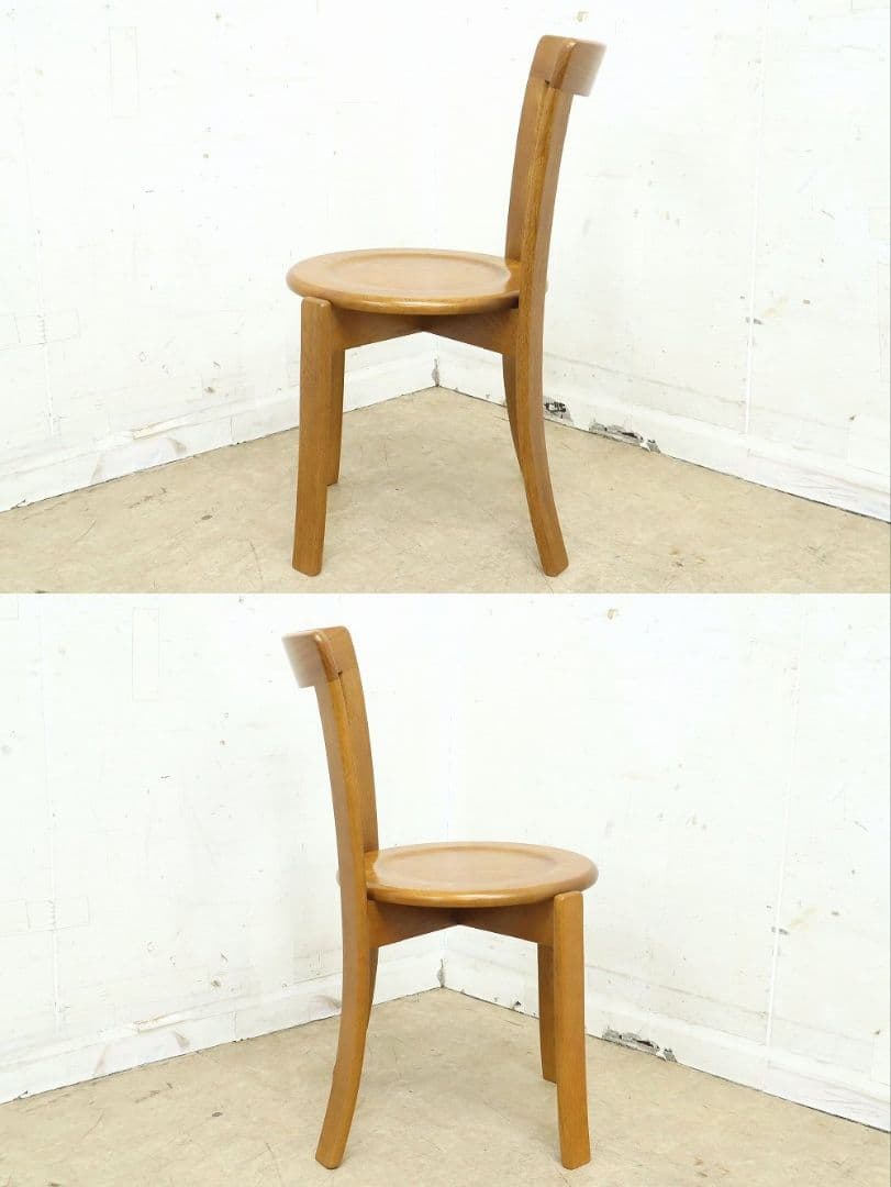 あ　プロフ必読！【浜本工芸】ナラ材オーク材無垢・チェア◆DC-6020