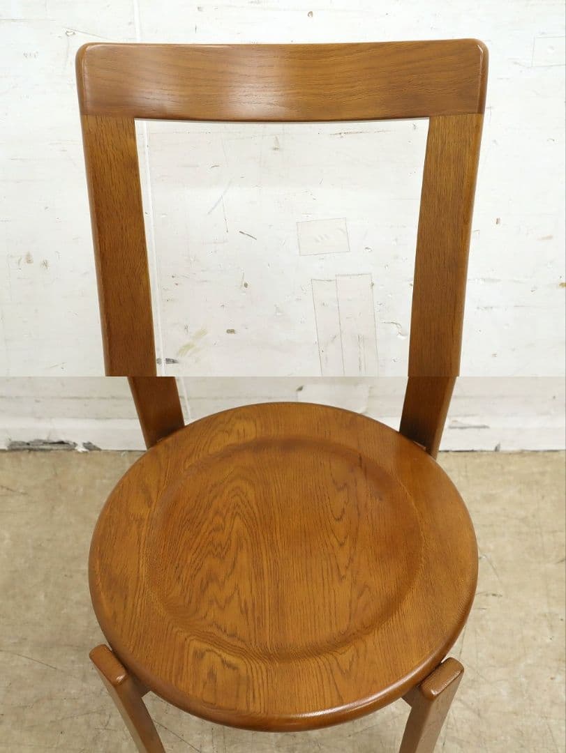 あ　プロフ必読！【浜本工芸】ナラ材オーク材無垢・チェア◆DC-6020