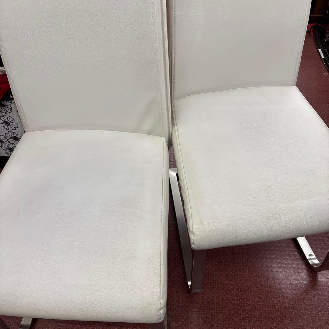 ニトリ　ダイニングチェア×2脚　ホワイト