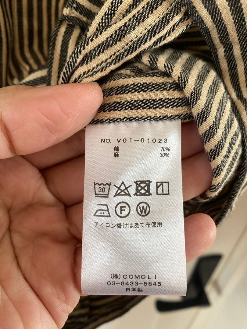 comoli ヒッコリーストライプジャケット