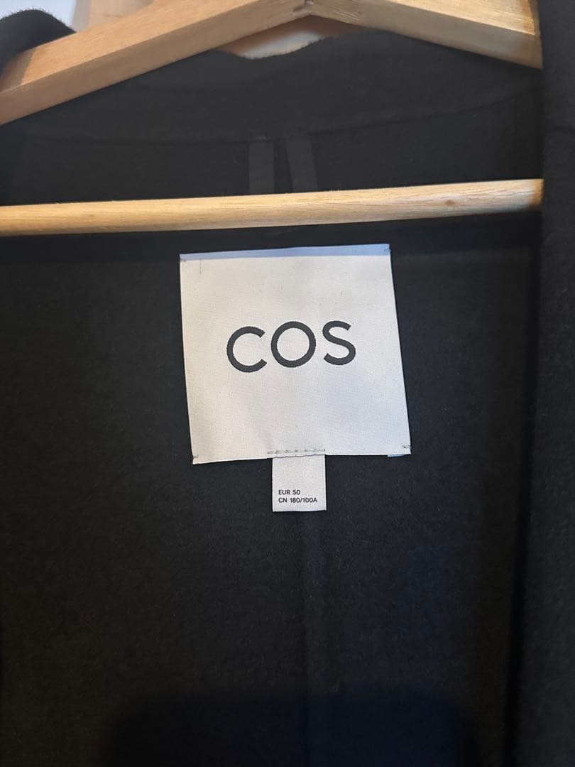 COS ブラック チェスターコート EUR 50 sullen
