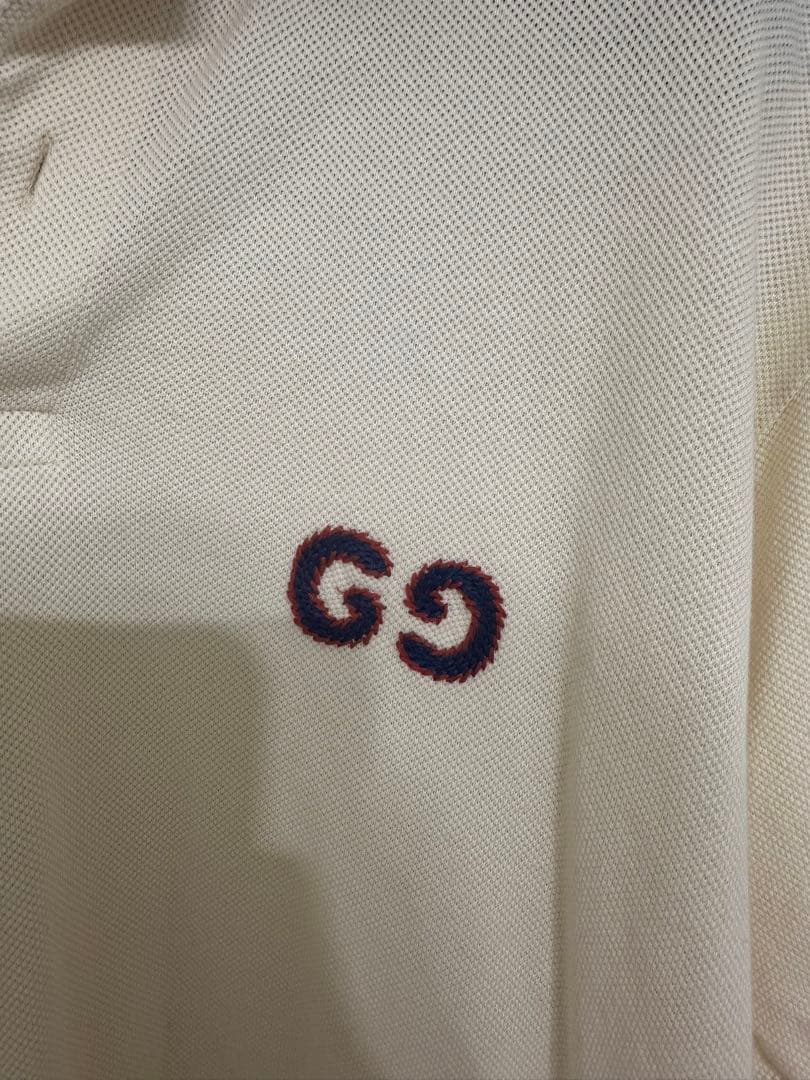 GUCCI(グッチ) GG エンブロイダリー ロゴポロシャツ トップス