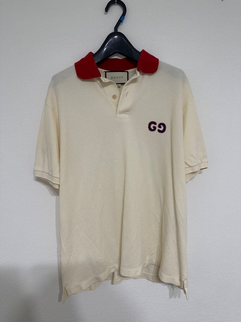 GUCCI(グッチ) GG エンブロイダリー ロゴポロシャツ トップス