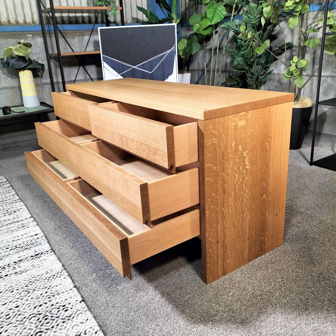 も*ふ様 MASTERWAL 収納チェスト◆ナチュラルウッド◆引き出し◆展示品(