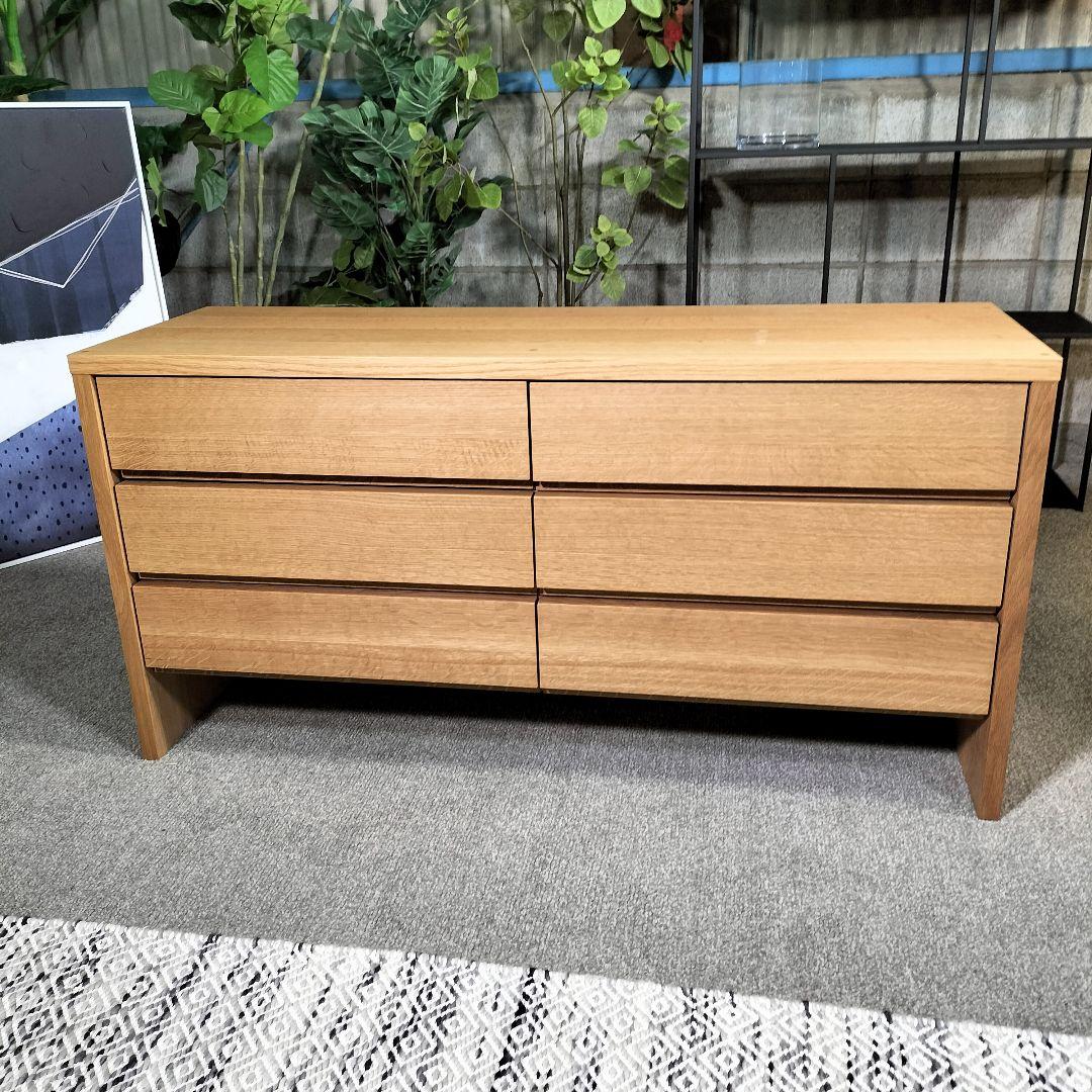 も*ふ様 MASTERWAL 収納チェスト◆ナチュラルウッド◆引き出し◆展示品(