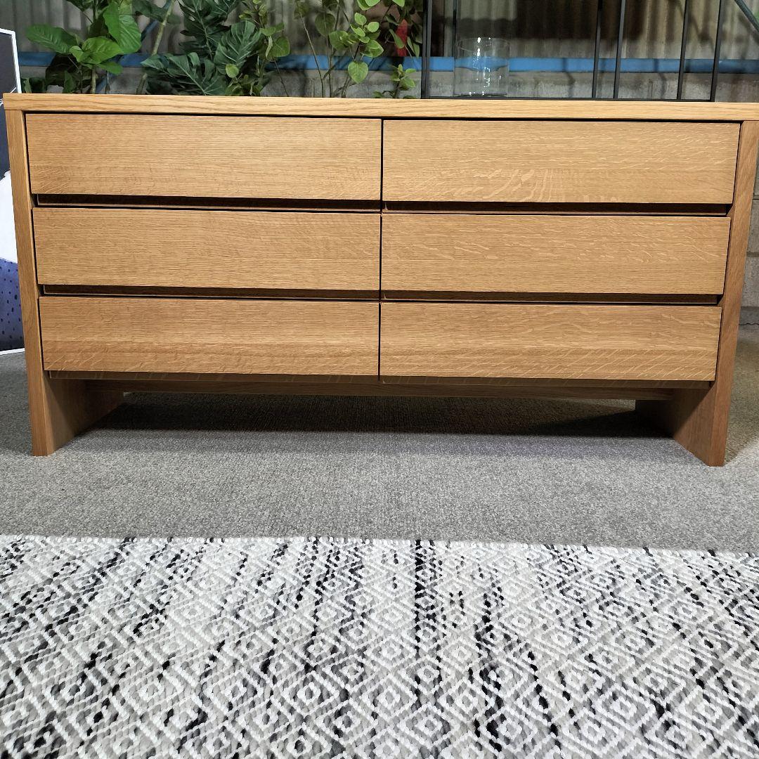 も*ふ様 MASTERWAL 収納チェスト◆ナチュラルウッド◆引き出し◆展示品(