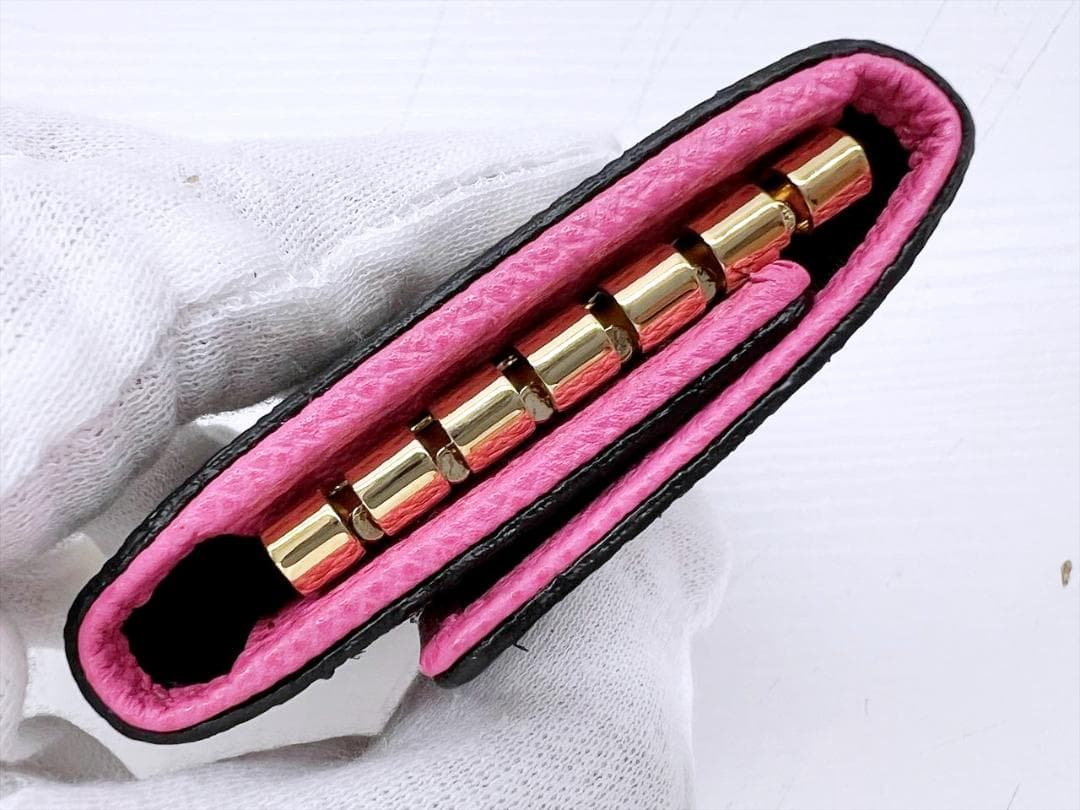 未使用保管　美品　ドルチェ＆ガッバーナ　ロゴプレート　レオパード　キーケース