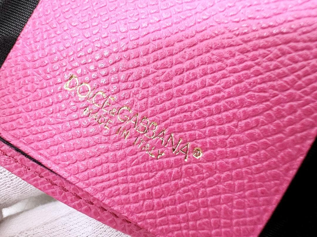 未使用保管　美品　ドルチェ＆ガッバーナ　ロゴプレート　レオパード　キーケース