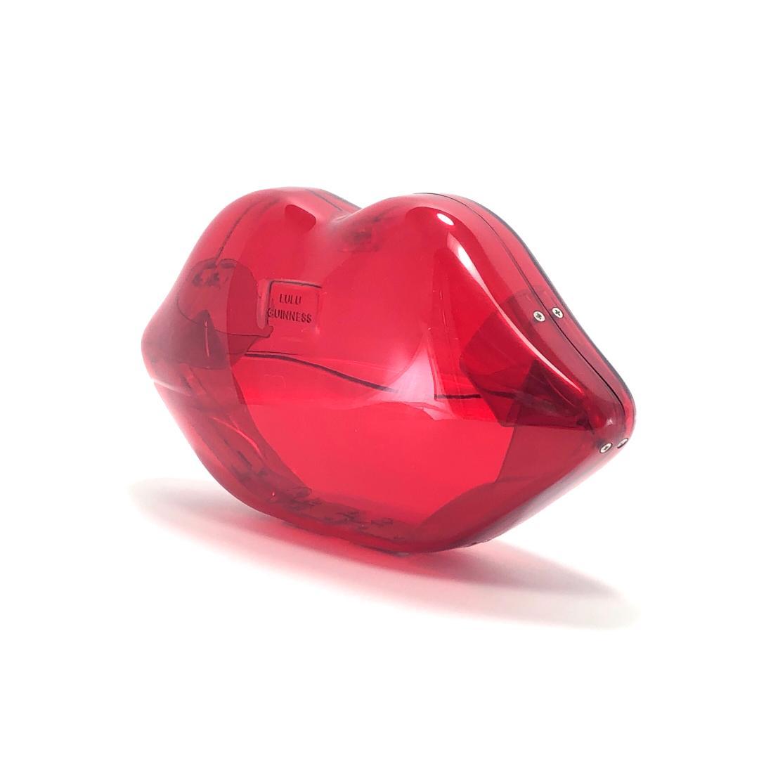 【美品】ルルギネス／リップ ポーチ クラッチバッグ