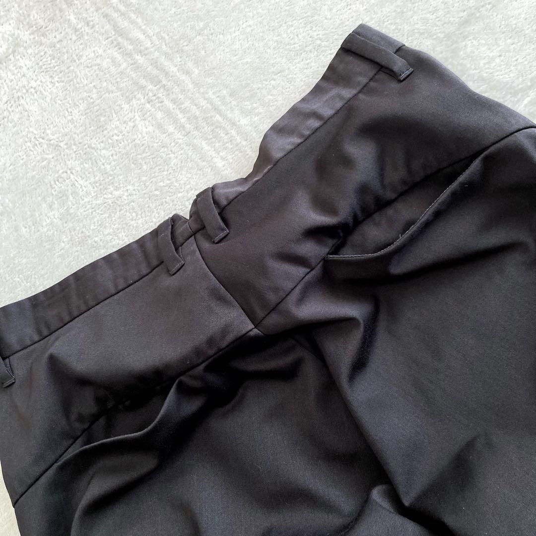 美品 NO ID. TRドレープバギートラウザーズパンツ 黒 サイズ2