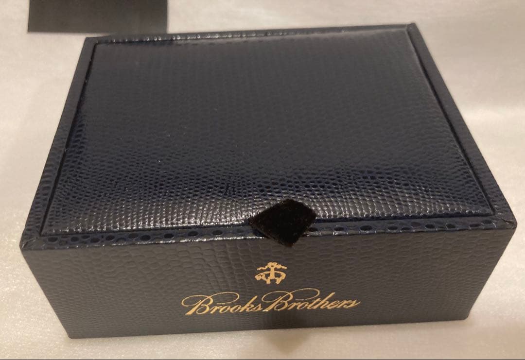 ブルックスブラザーズ　カフス　オニキス・シルバー