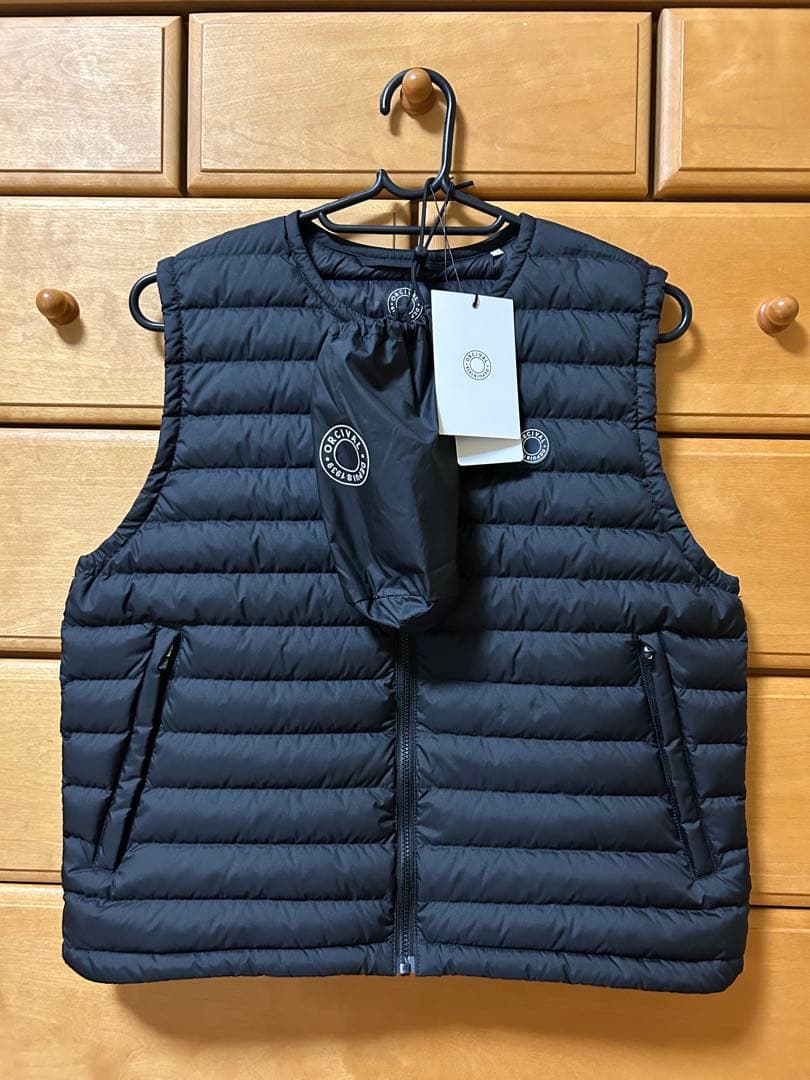 【極美品】ORCIVAL オーシバル ライトダウンベスト インナーダウン 黒1