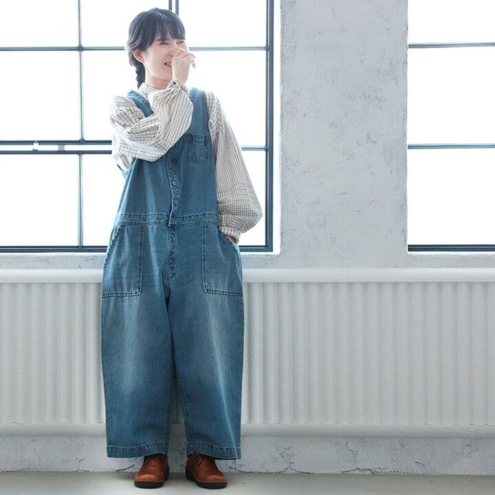 美品★ ソウルベリー デニム オールインワン サロペット レディース M