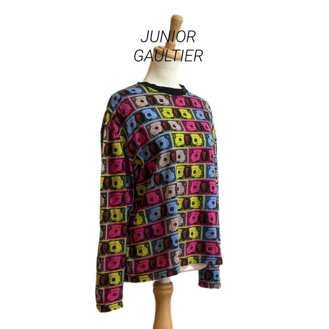 【JUNIOR GAULTIER】 総柄プリント ロングスリーブT ユニセックス