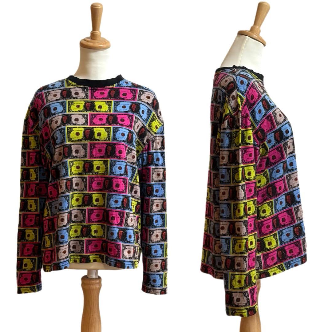 【JUNIOR GAULTIER】 総柄プリント ロングスリーブT ユニセックス