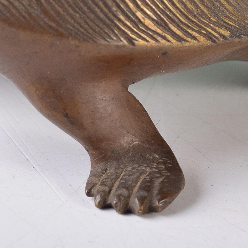 古銅宣徳銅　亀　神獣　置物　C　R8109