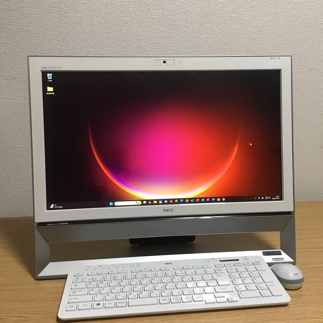 NEC Win11 地デジ 21.5' 8Gメモリ SSD カメラ Wi-Fi