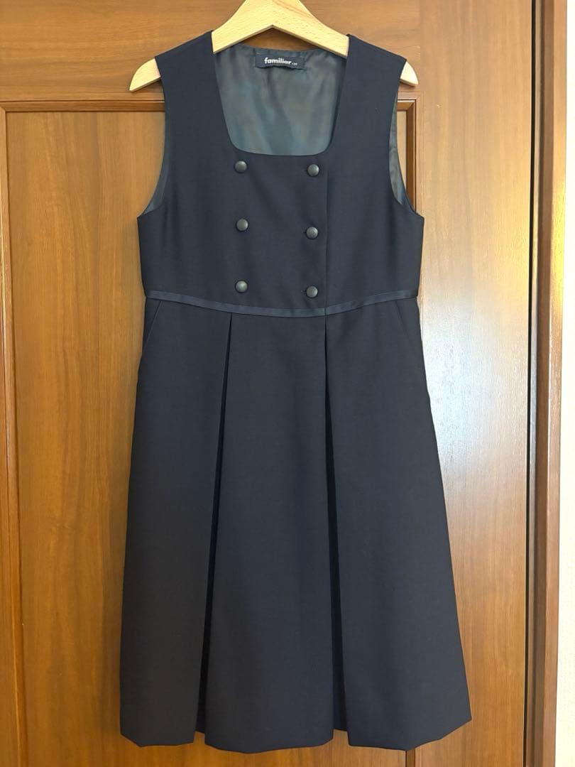 【美品】ファミリア　お受験スーツ　130 アンサンブル女の子　ボレロ　ワンピース