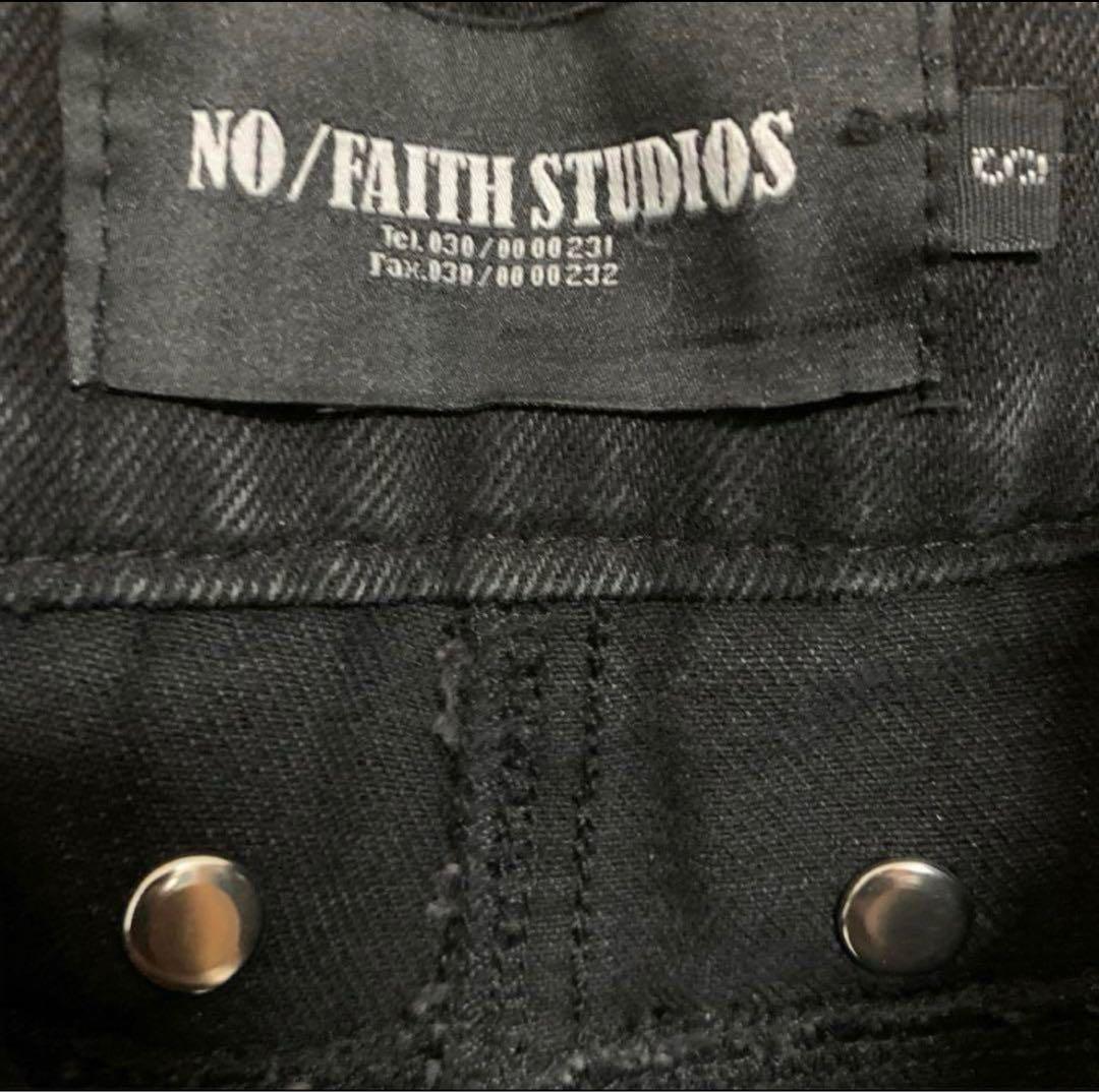 NO/FAITH STUDIOS ブラックカーゴパンツ