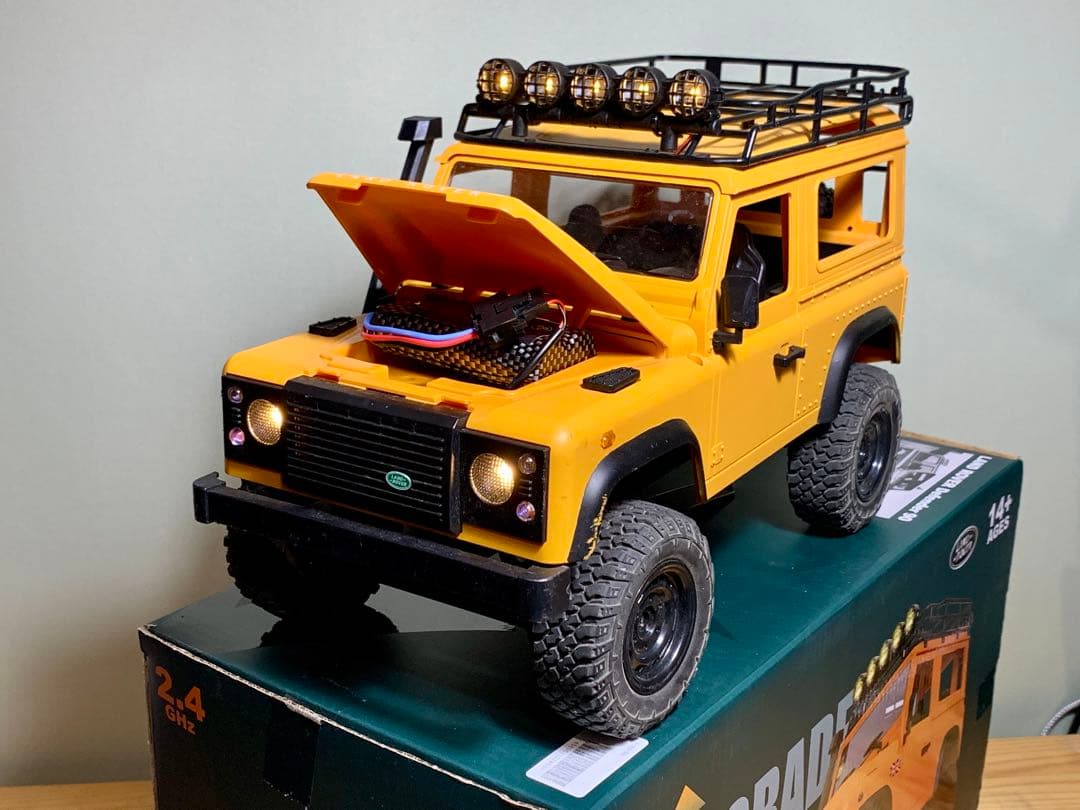 ペ*ル様 【技適】ディフェンダー90 1/12スケール RCカー イエロー