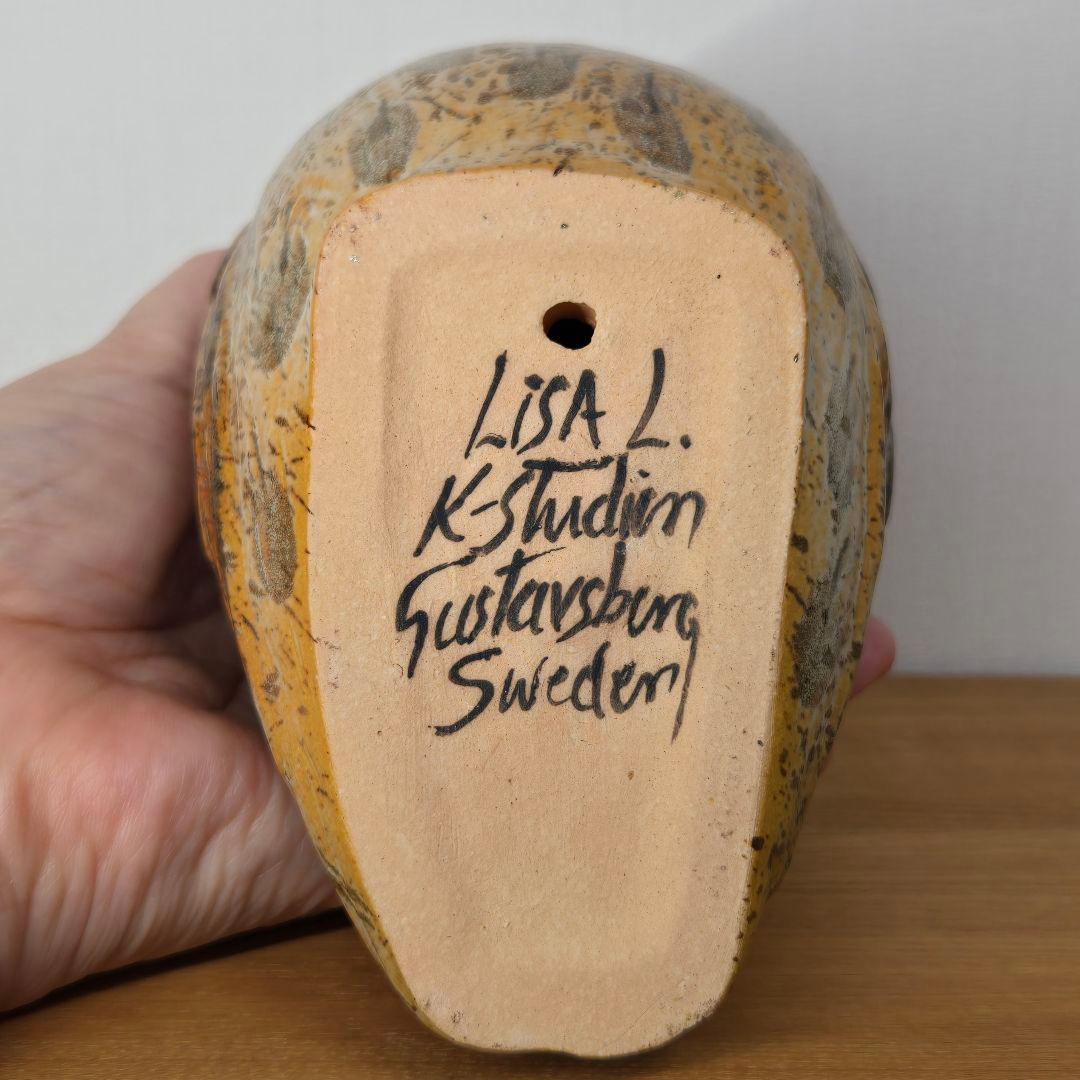 リサラーソン（Lisa Larson）フクロウ 陶器 置物