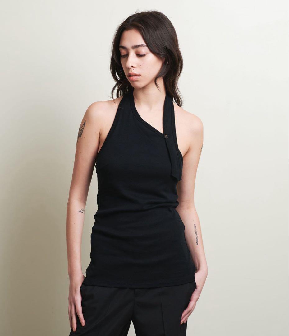 ＜ATTISESSION＞バックタイ ホルターネック トップス