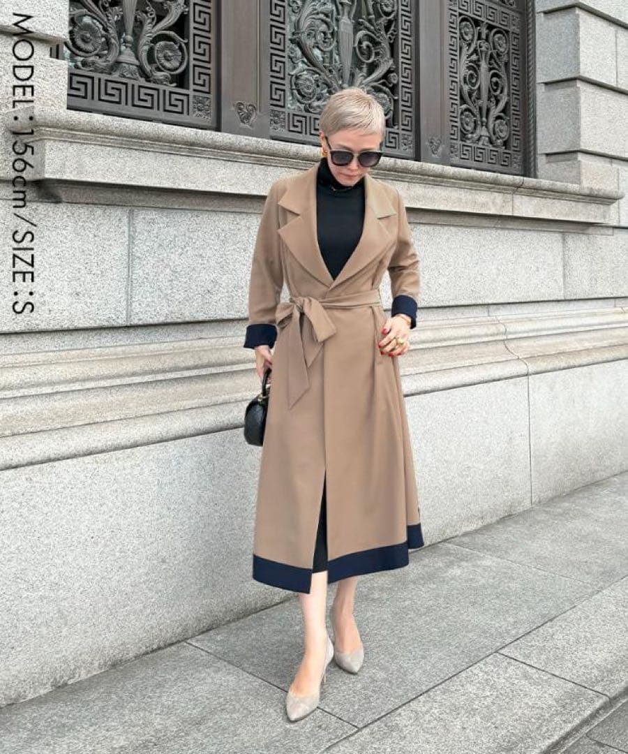 完売品【JENNE 】【ジェンヌ 】オードリーフレアトレンチコート M