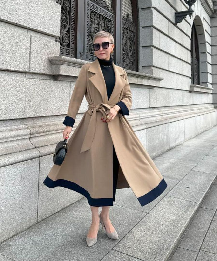 完売品【JENNE 】【ジェンヌ 】オードリーフレアトレンチコート M