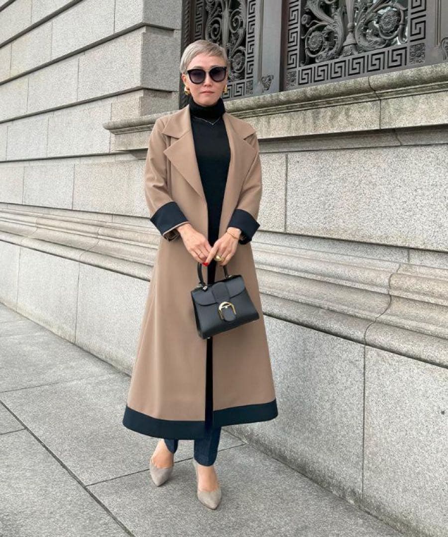 完売品【JENNE 】【ジェンヌ 】オードリーフレアトレンチコート M