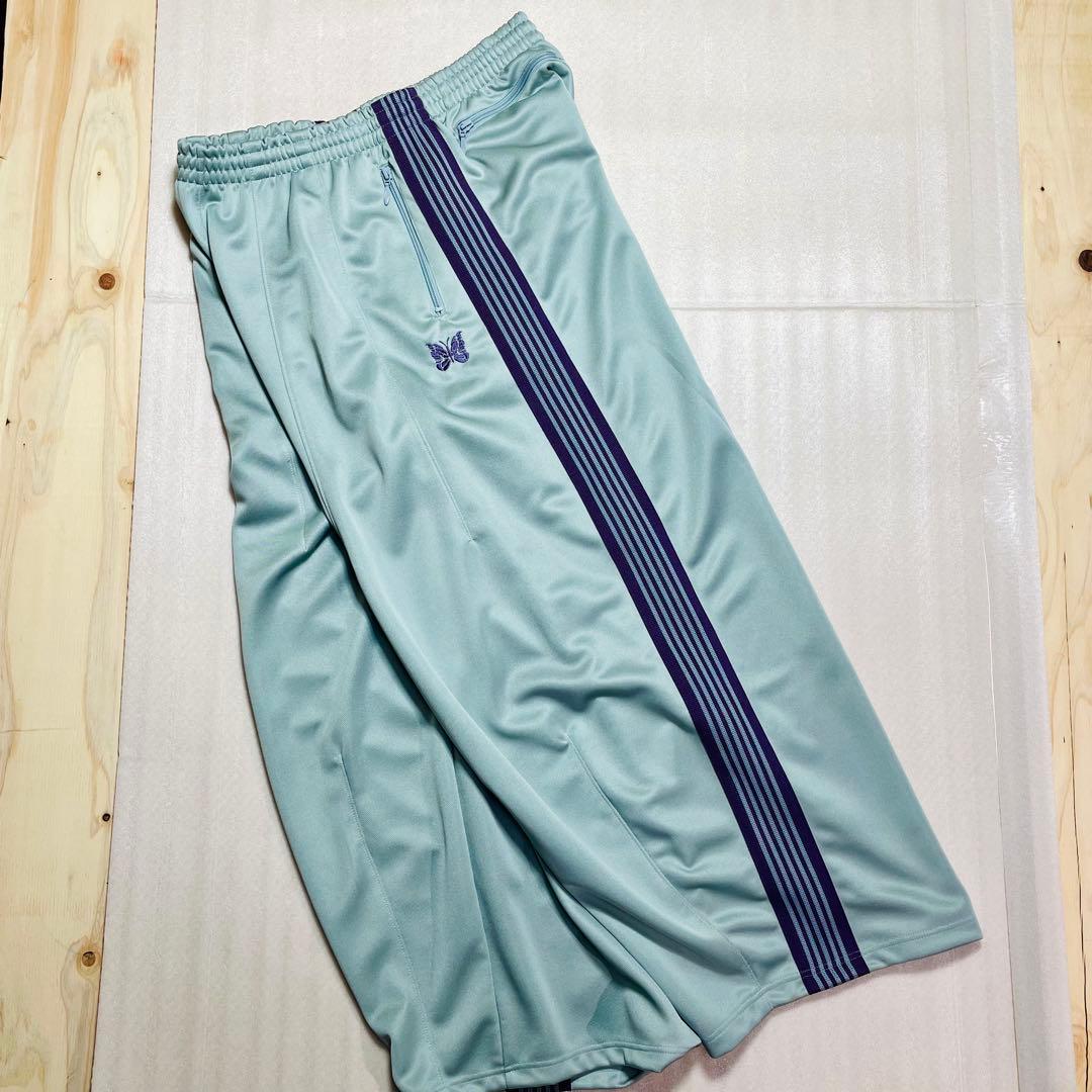 needles 25ss ヒザデルトラックパンツ サックス