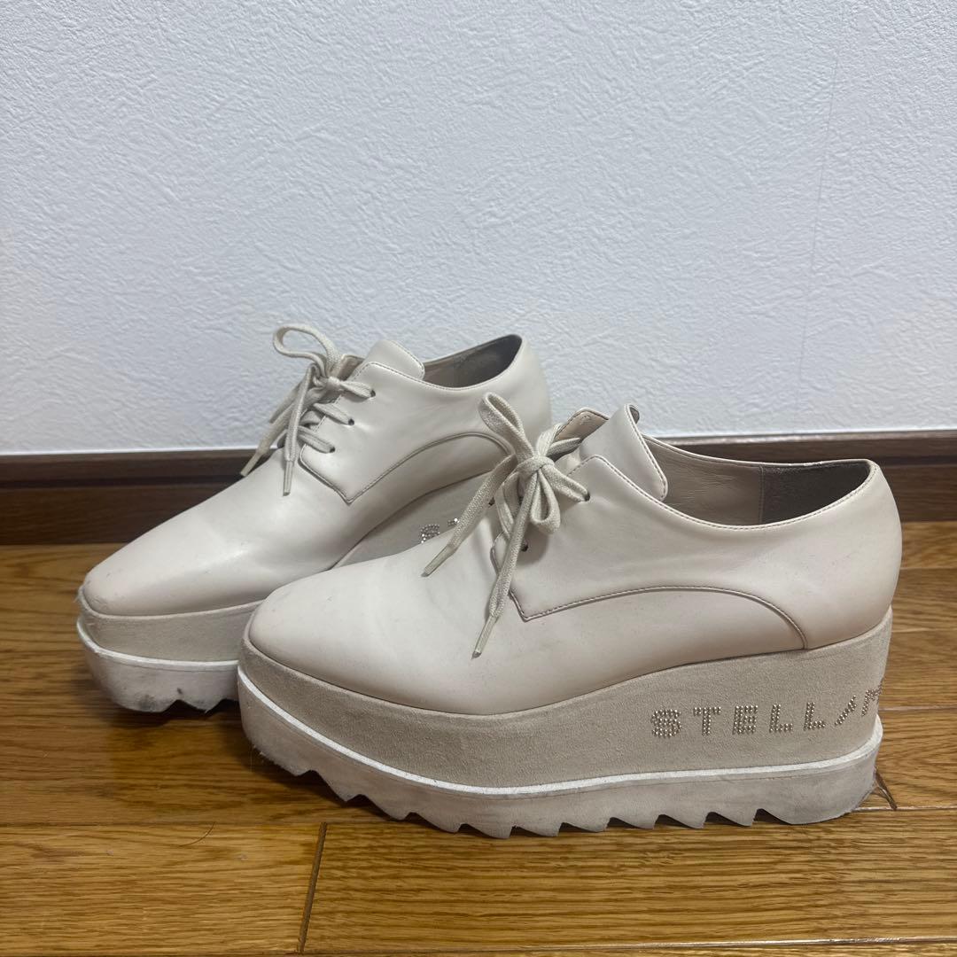 STELLA McCARTNEY ホワイト 厚底 23.5（36 1/2）