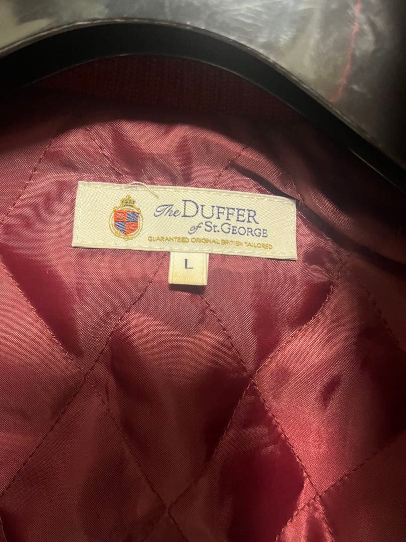 美品！ The DUFFER of St.E スタジャン 本革 赤